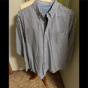 L/S Blue & White Checked Shirt M61